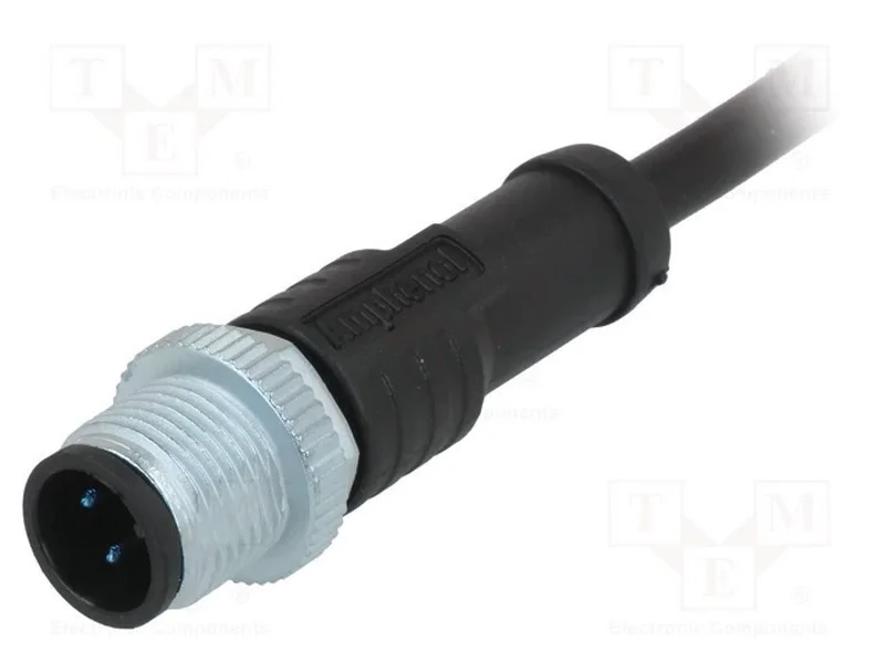 Ficha, M12, PIN: 4, macho, c&oacute;digo A-DeviceNet / C.
