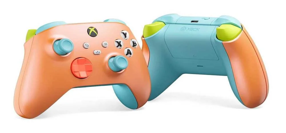 Microsoft Xbox Sunkissed Vibes Opi Special Edition Blue  Coral  Green Bluetooth/Usb Gamepad Analogue