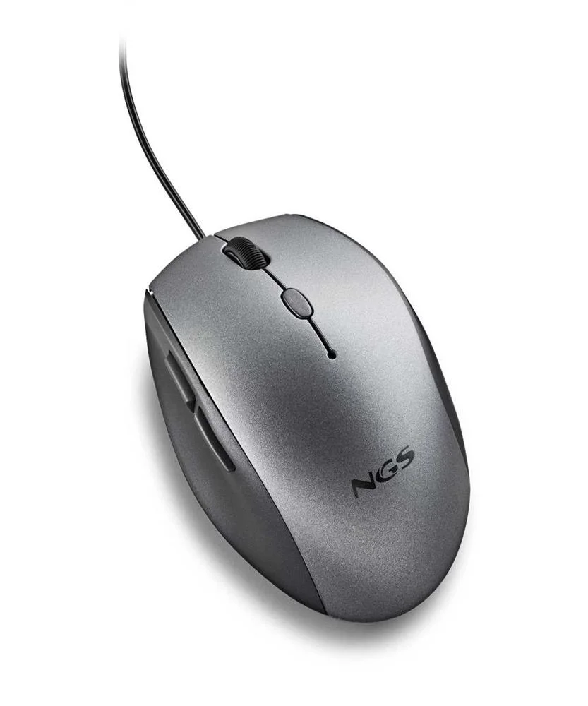 Rato Ergon&ocirc;mico &Oacute;tico Moth 1600dpi Cinzento - Ngs