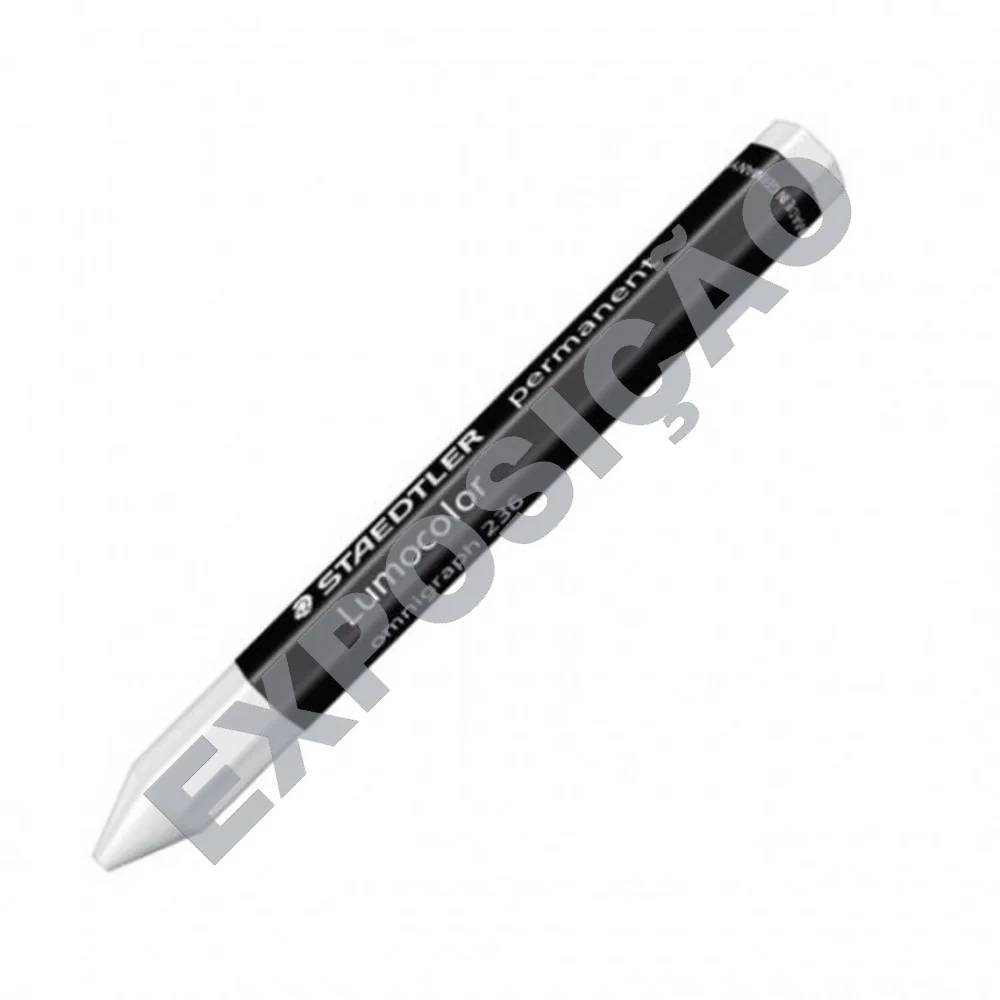 L&aacute;pis de Cera 12mm Branco Staedtler Lumocolor