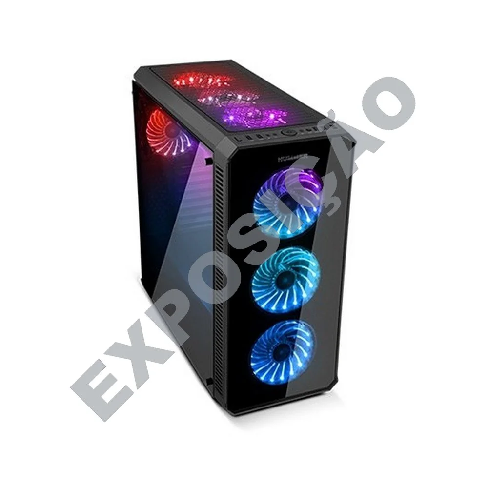 Caixa Semitorre Atx Nox Hummer Tgx Rgb EXPOSI&Ccedil;&Atilde;O