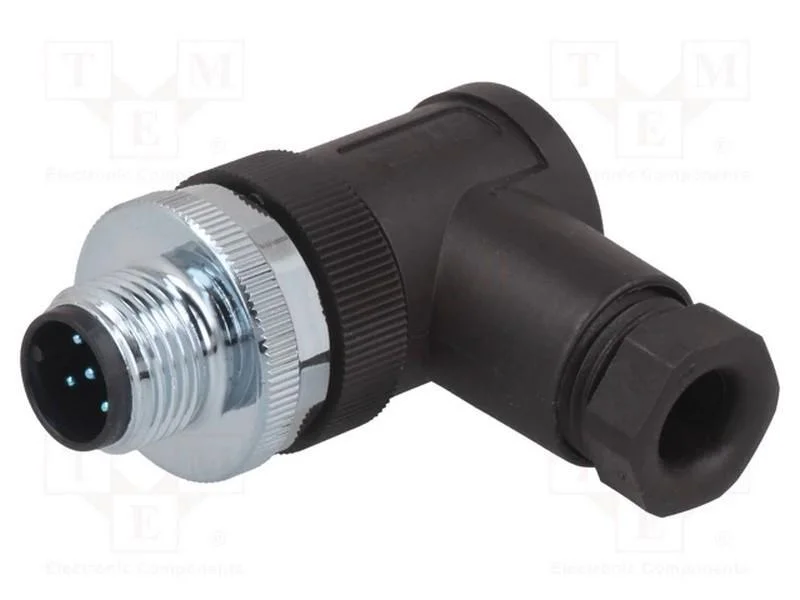 Ficha, M12, Pin: 5, Macho, C&oacute;digo A-Devicenet / Canopen, com Cabo