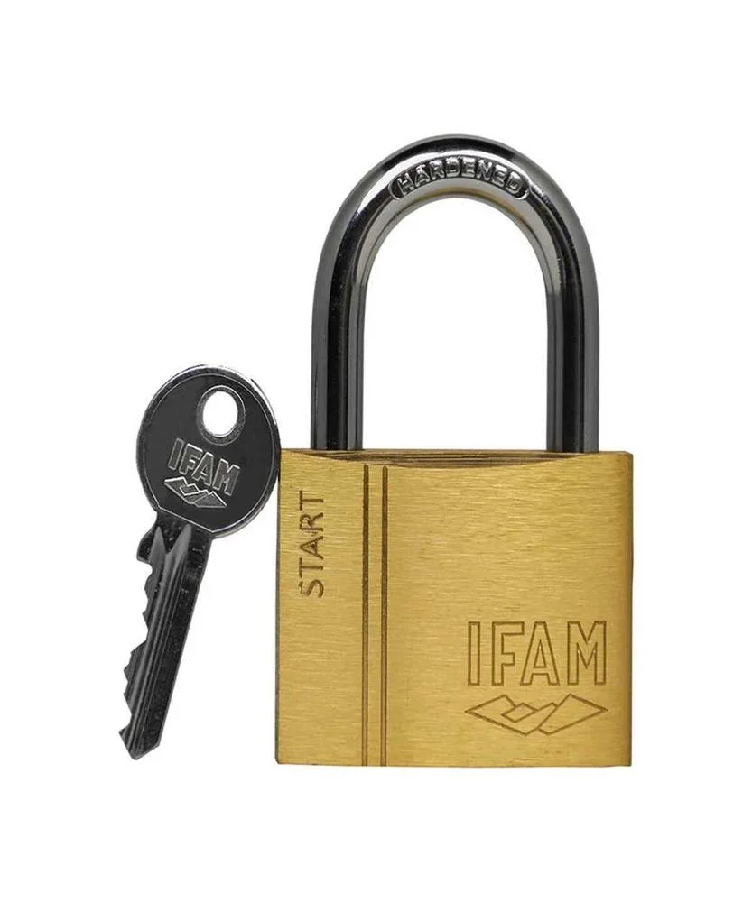 Cadeado com chave IFAM SR50 Lat&atilde;o A&ccedil;o 1,38 x 4,77.