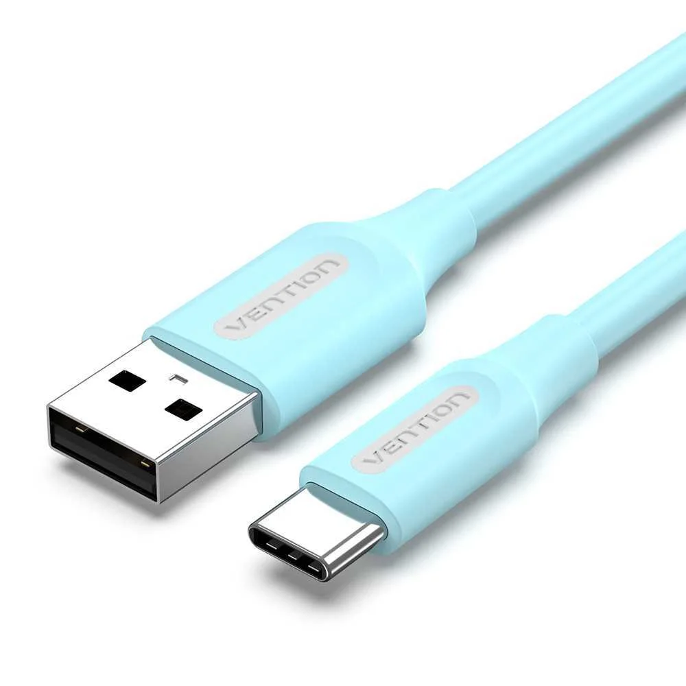 Usb 2.0 a To Usb-C 3a Cable Vention Coksf 1m Light Blue