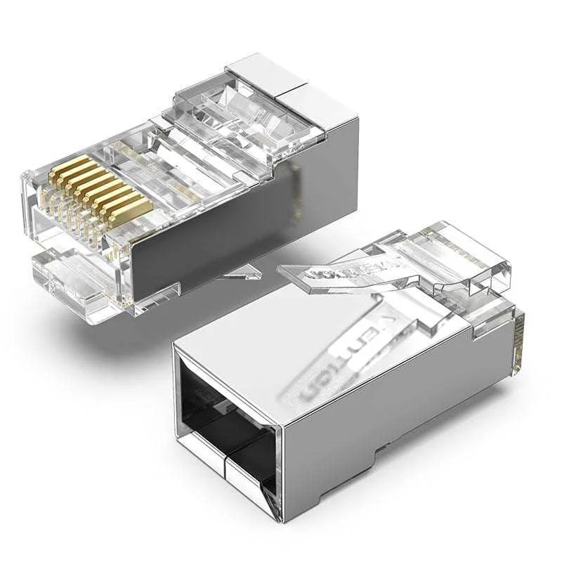 VENTION IDAR0-10 CONECTOR RJ-45 PRATEADO, TRANSPA.