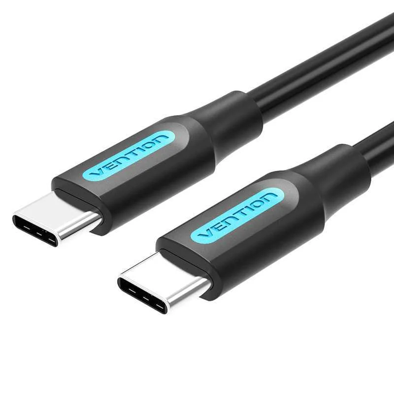 Usb-C 2.0 Cable Vention Cosbg 1.5m Black Pvc