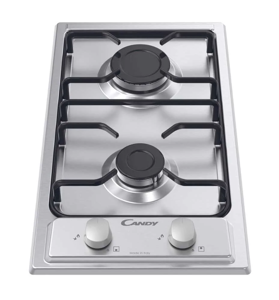 Idea Gas Hob Chw23x 28cm 2 Zones 3000w (Inox) - Candy
