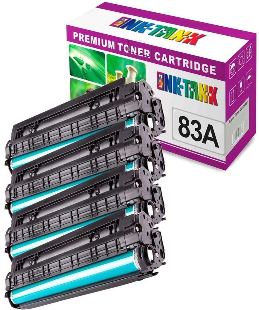 Pack 4 Toners Hp 83a Compat&iacute;veis Cf283a Preto