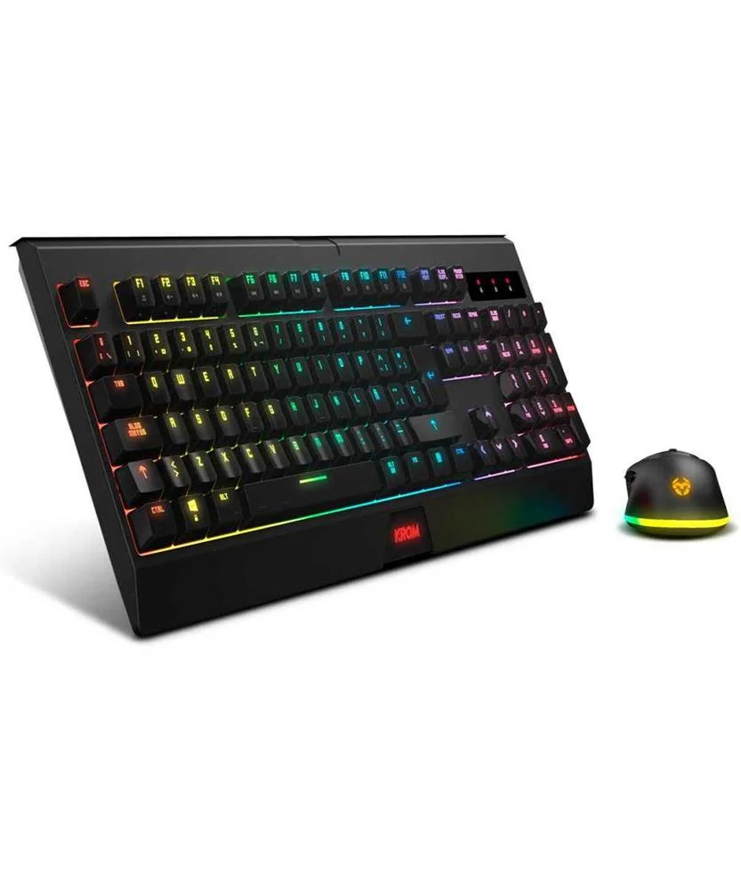 Krom Kabala  Kit Teclado Y Rat?n Wireless RGB Sp