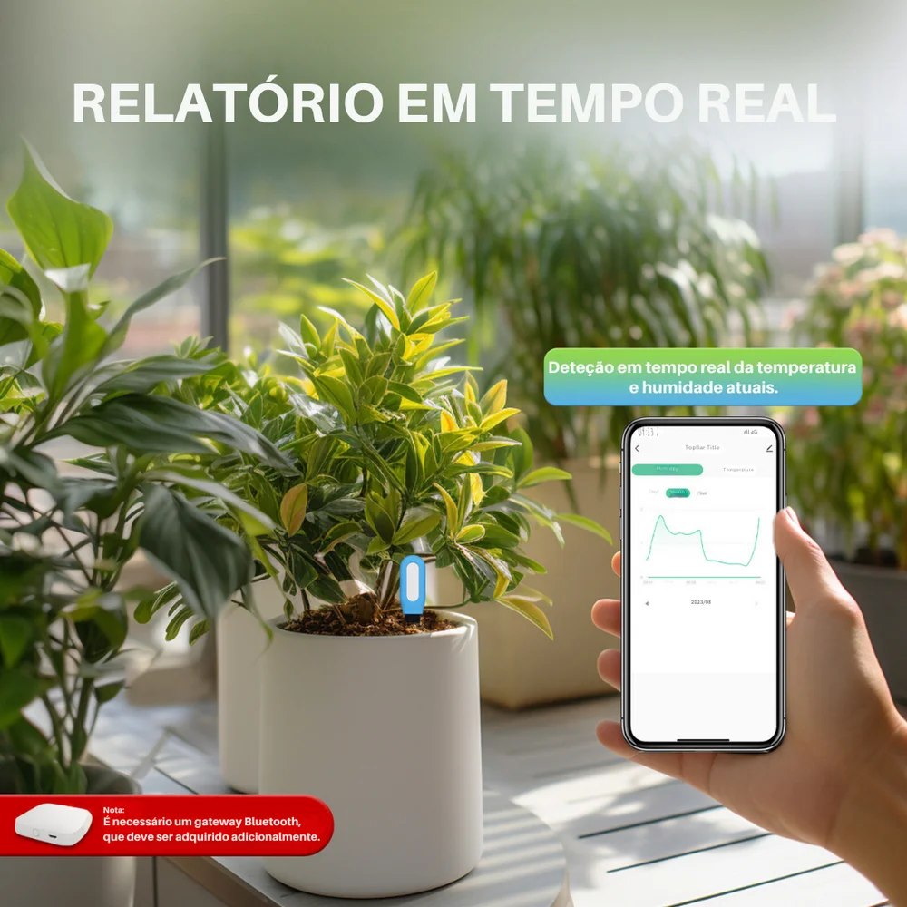 Sensor para Medi&ccedil;&atilde;o Temperatura/ Humidade P/Planta