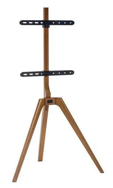 Suporte TV de madeira orient&aacute;vel de ch&atilde;o. 45" a 6.