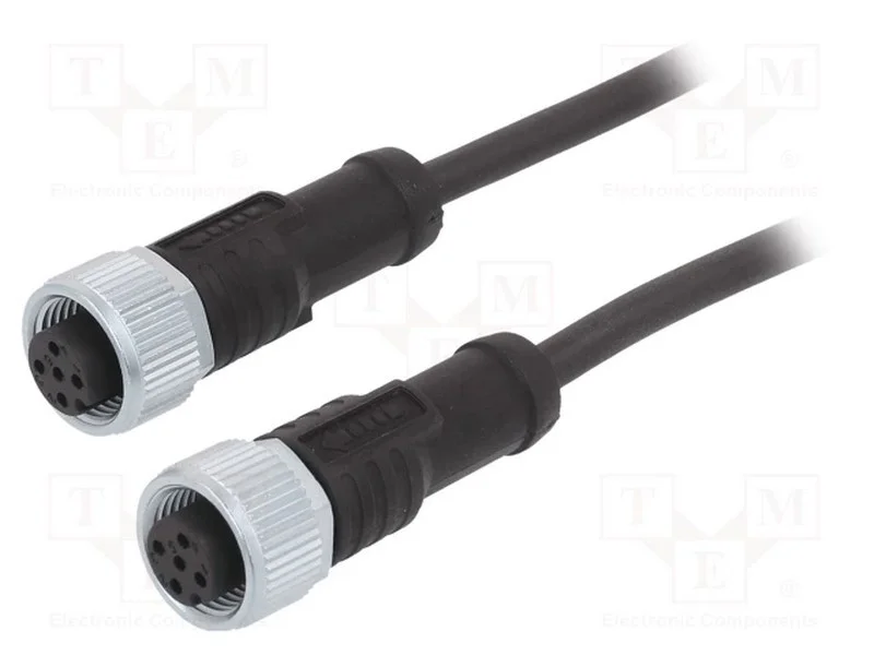 Cabo: Paras Sensores/Automatiza&ccedil;&atilde;o, Pin: 5, M12-M12, 2m, Pino, Pino