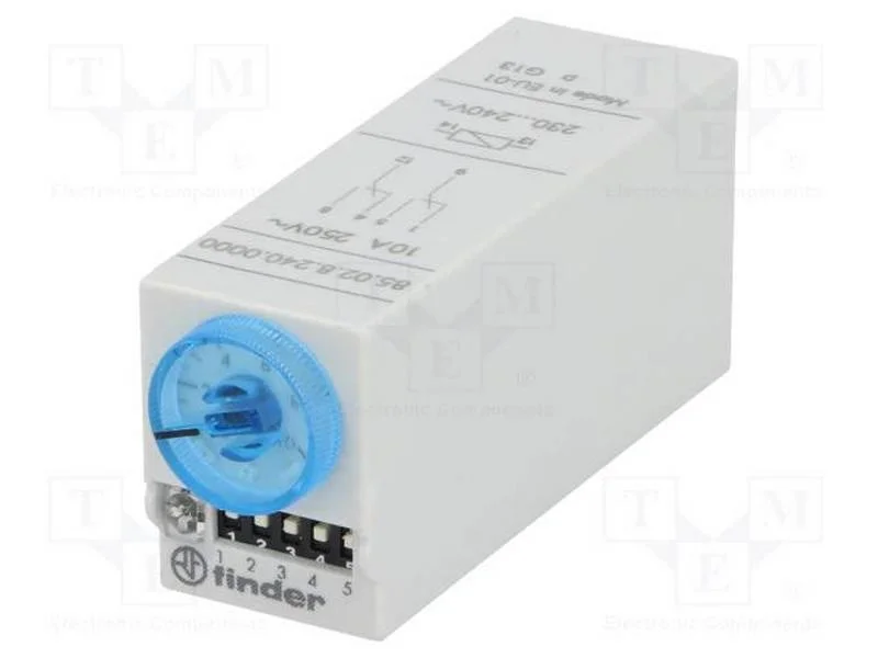 Rel&eacute; Temporizado, 0,05s&divide;100h, Dpdt, 250vac/10a, Uten: 24vac, 24vdc