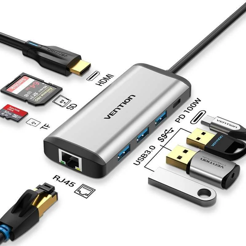 Vention Cndhb Base & Duplicador de Portas com Fio.