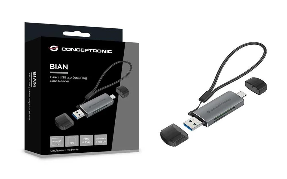 CONCEPTRONIC BIAN05G LEITOR DE CART&Otilde;ES USB 3.2 GE.