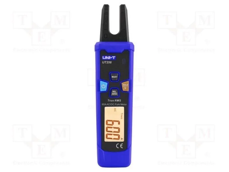 Verificador: El&eacute;tricos, Lcd, Vdc: 60v, I Ac: 60a, True Rms, 10mm
