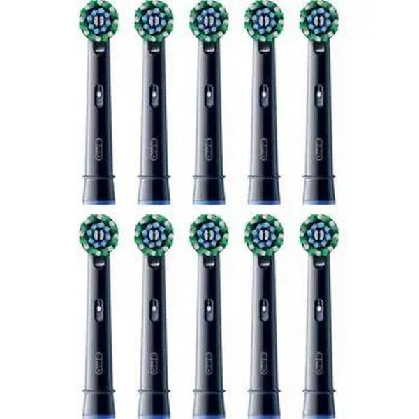 Oral-B Toothbrush Heads Black Pro Crossaction 10 Pcs