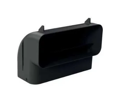 90&deg; Vertical Bend For Flat Tube (Black) - Bosch
