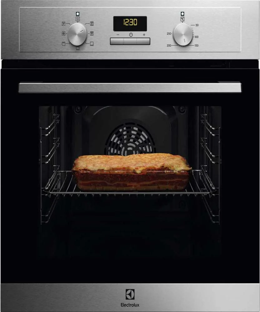 Built-In Oven Series 300 Eoh3h00bx Traditional Aqua Clean 65l (Black/Stainless Steel) - Electrolux