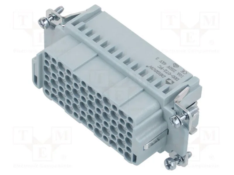 Conector: Hdc, Inserto de Contatos, F&ecirc;mea, Ddd, Pin: 72, 72+Pe, 10a