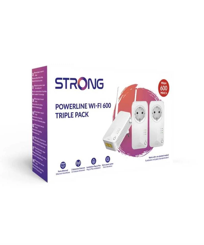 Strong Powerline Wifi 600 Triple Pack V2 600 Mbit.