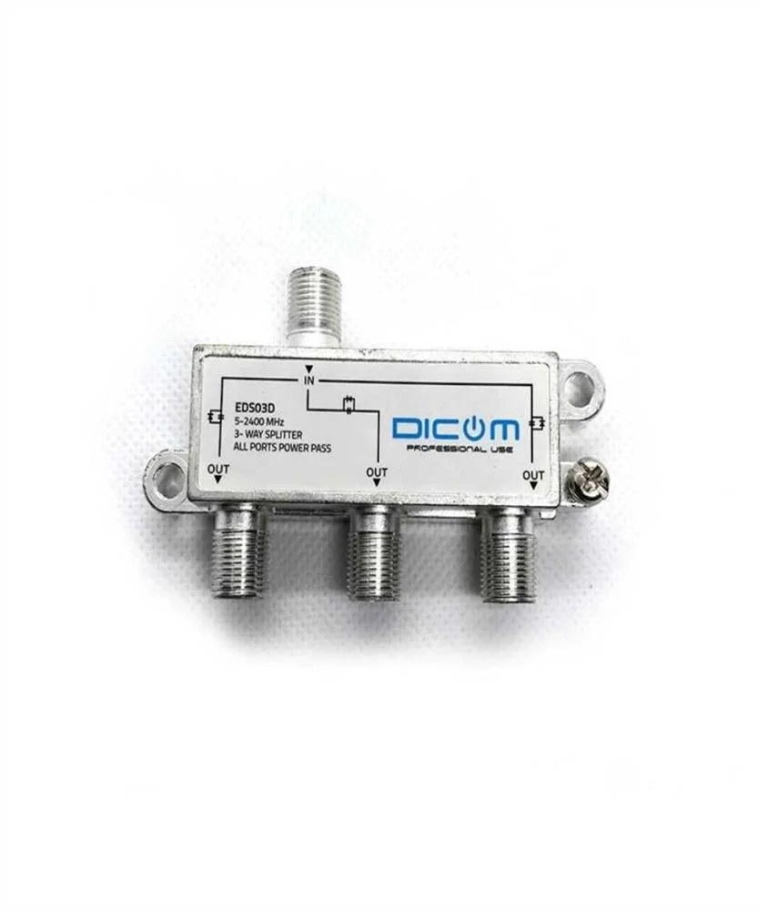 Repartidor Sat&eacute;lite 3 Vias com Prote&ccedil;&atilde;o de Diodo Dicom