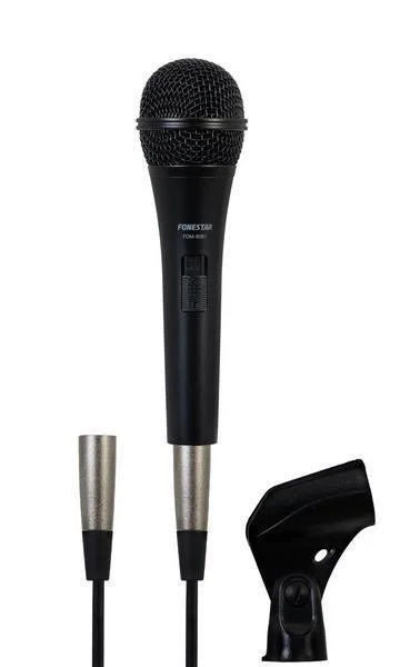 Microfone Din&acirc;mico Unidirecional de M&atilde;o. 50-13.000 Hz. Sensibilidade -53db (V/Pa) a 1khz
