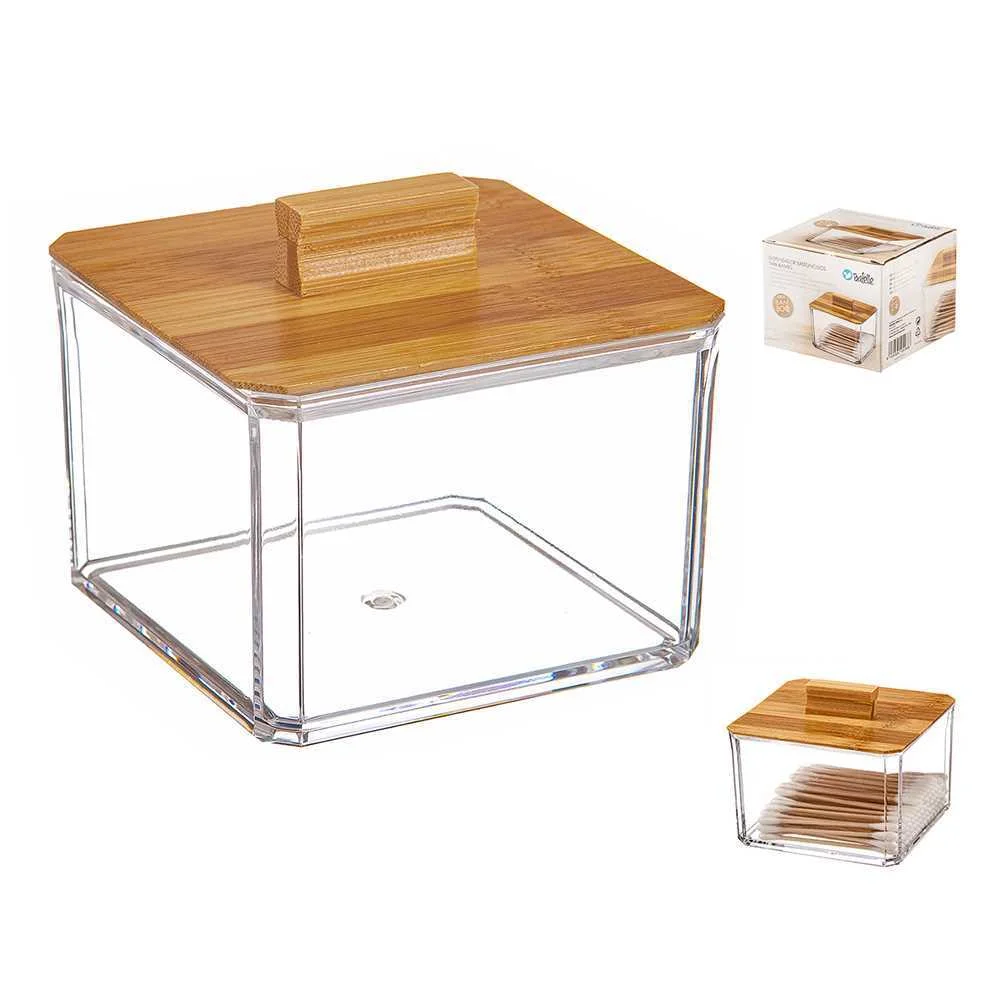 Organizador para Cosm&eacute;ticos Quadrado com Tampa De.