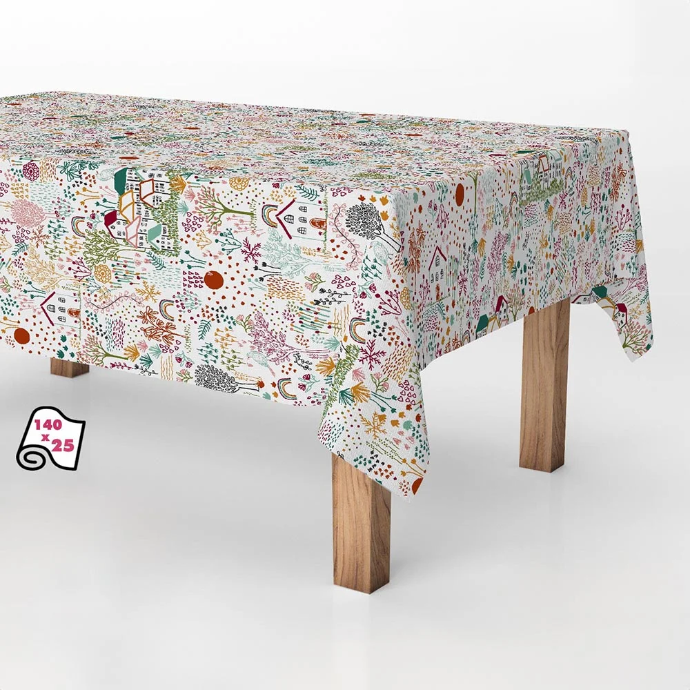Rolo de Toalha de Mesa Anti-N&oacute;doas Desenhos N&oacute;rdi.
