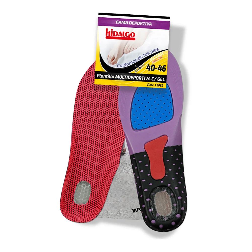 Palmilha para Cal&ccedil;ado Multidesportiva Gel T: 40-46 Hidalgo