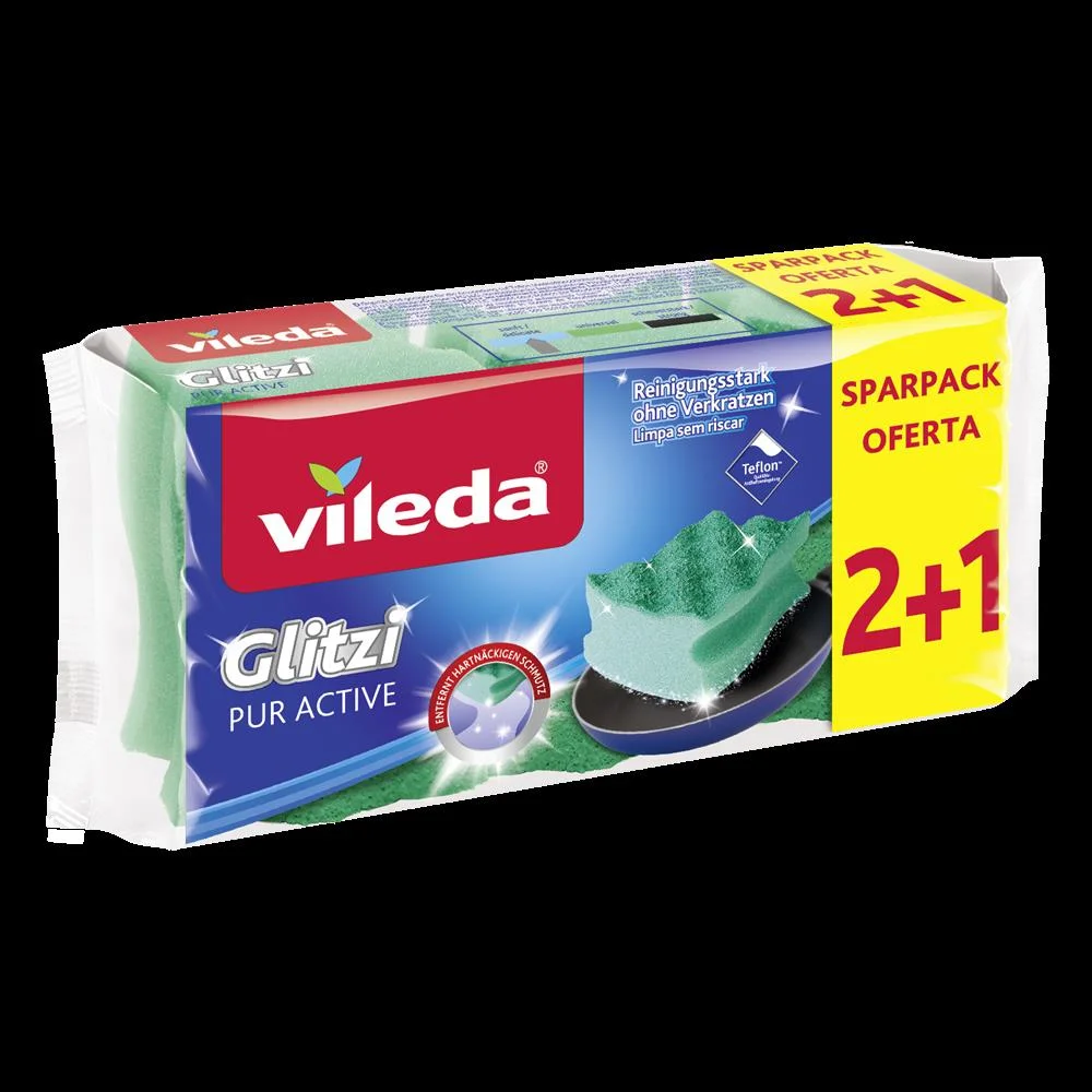 Esfreg&atilde;o Su Glitzi Pur Active 2+1 172568 Vileda