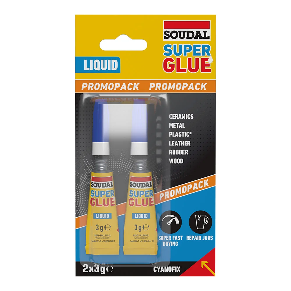 Soudal Super Glue L&iacute;quido 2 X 3g 160037