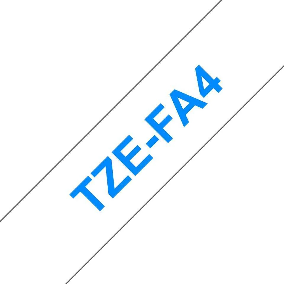 Fita Textil Compat&iacute;vel Brother TZE-FA4 - 18mm x 3.