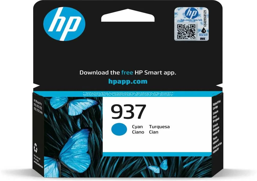 Tinteiro de Tinta Original Hp Ciano 