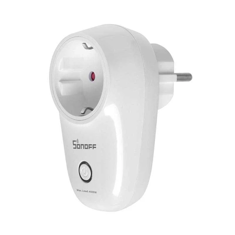 Plugue inteligente ZigBee Sonoff Branco