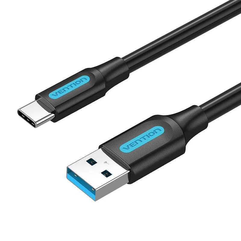Usb 3.0 a To Usb-C Cable Vention Cozbf 1m Black Pvc