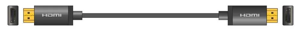 4k Colour Shell Hdmi Lead 10.0m Black