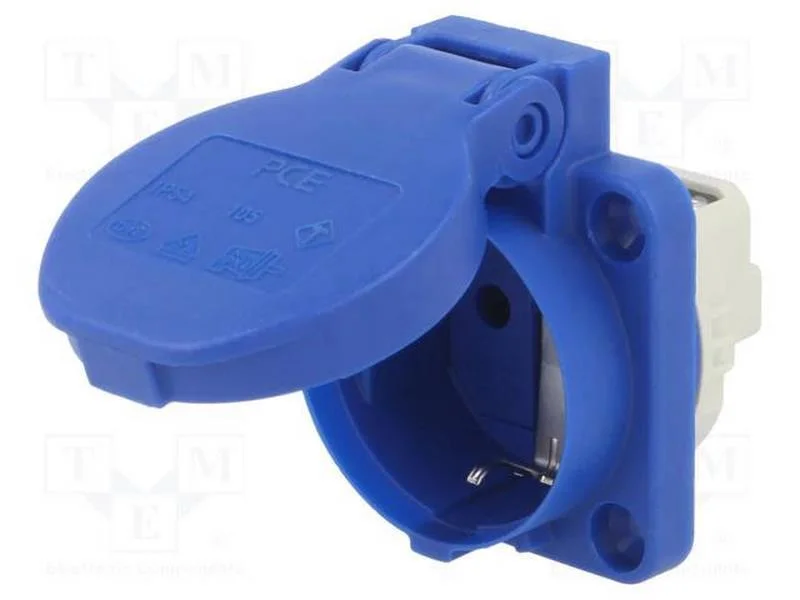 Conector: de Alimenta&ccedil;&atilde;o, Tomada, 2p+Pe, 250vac, 16a, Azul, Pin: 3