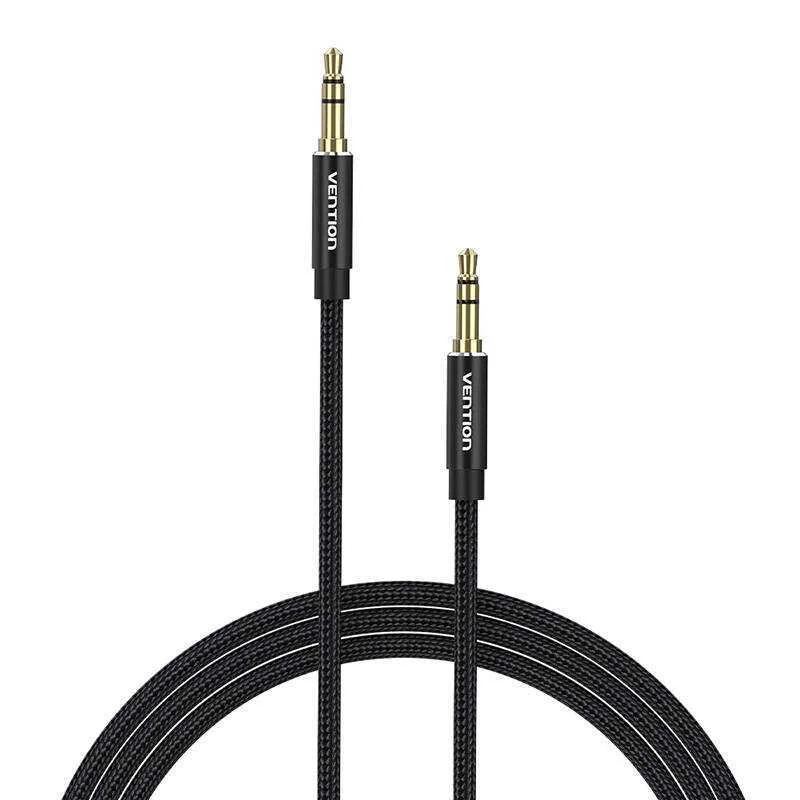Cabo &Aacute;udio Mini Jack 3,5mm Vention BAWBJ 5m Preto