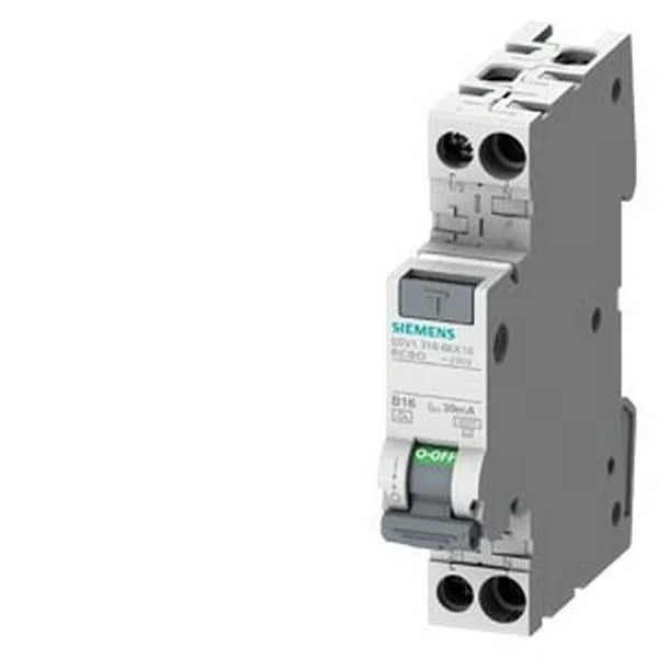 Interruptor de circuito diferencial; Inom: 10A; Polos: 1+N; IP20