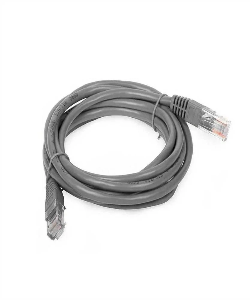 Patch Cord Utp Cat 6 Cinza Pvc 1m