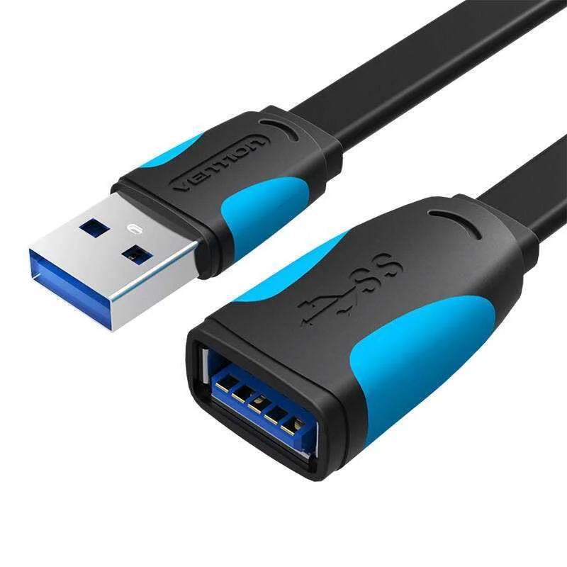 Flat Usb 3.0 Extender Vention Vas-A13-B100 1m Black