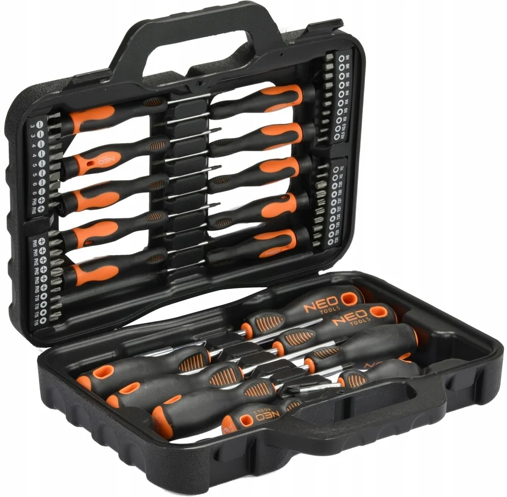 Zestaw Wkretak&oacute;w I Konc&oacute;wek Wkretakowych Neo Tools 58 Sztuk