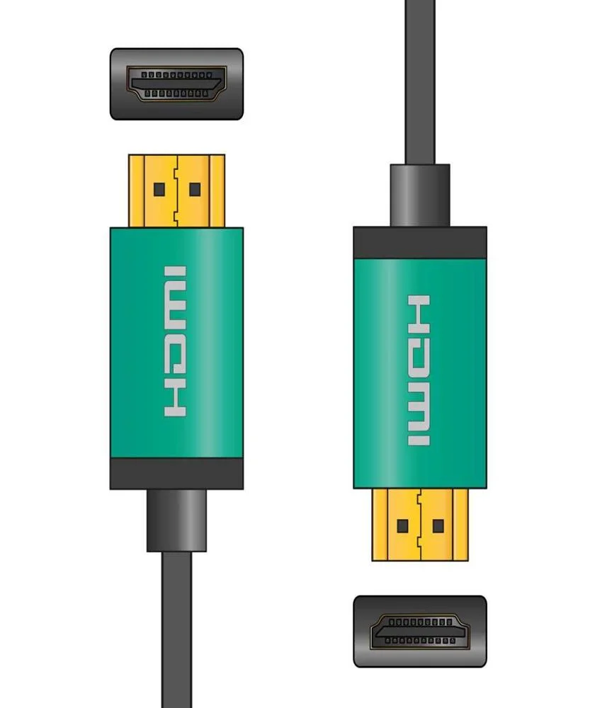 Cabos HDMI 4K premium com cabe&ccedil;otes de alum&iacute;nio