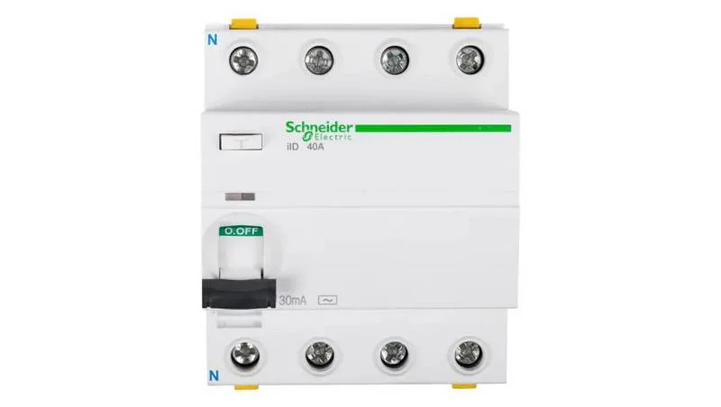 Interruptor de corrente diferencial; Inom: 40A; Polos: 4; 400VAC