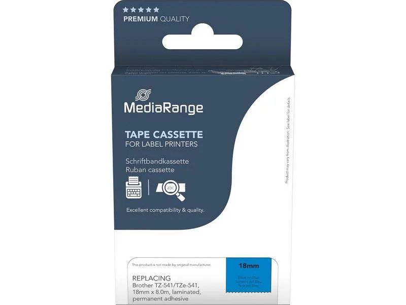 Fita MediaRange ca. Brother TZ-541/TZe-541 18mm 8m