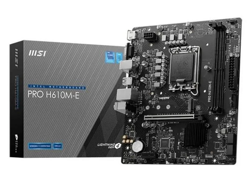 Placa Base Msi Pro H610m-E 1700 Matx 2xddr5