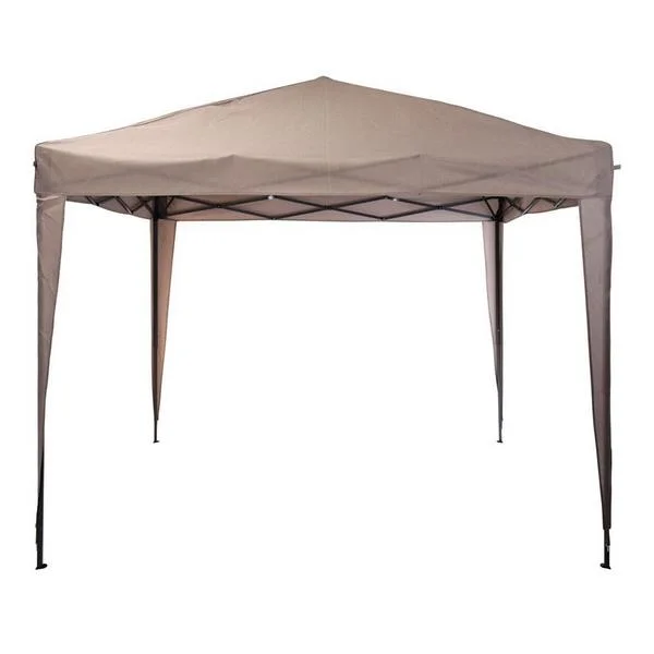 Tenda para Festas Dobr&aacute;vel 3x3x2.5m Cor Taupe Fe7.