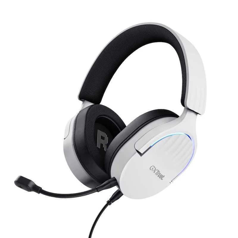 Auscultadores Headset Gaming Gxt 490 Fayzo C/ Fios Usb Type-A Preto/Branco - Trust