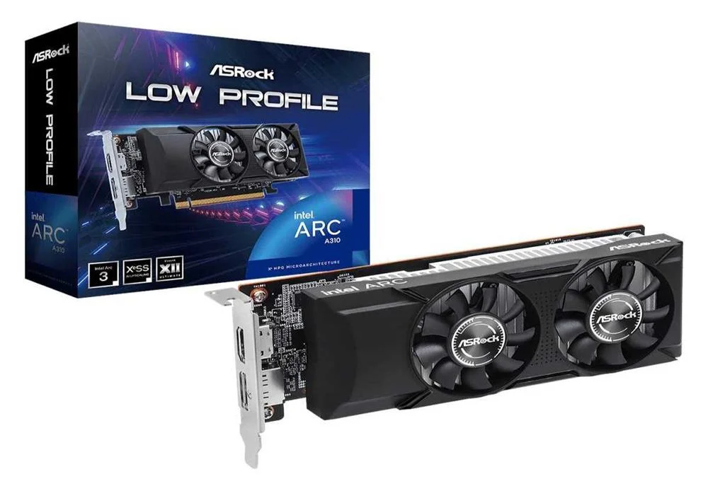 Placa Gr&aacute;fica Arc A310 Low Profile Intel 4GB GDDR.